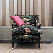 Valention Stripe Flock - The Interior Library: Wallpapers -  View Details