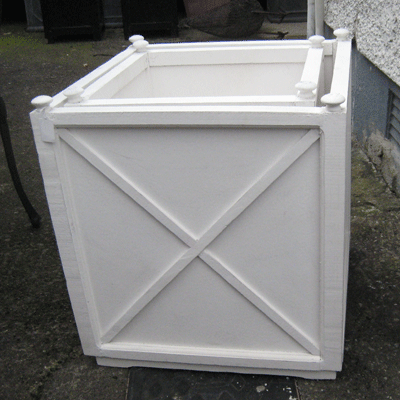 Sale Items: White Painted Wooden Planter, The Interior Library - Interior Designers, Dublin, Ireland.